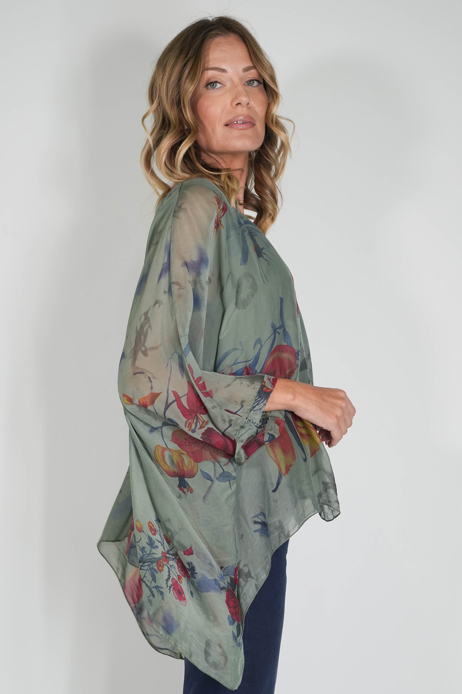 Janna Silk Poncho