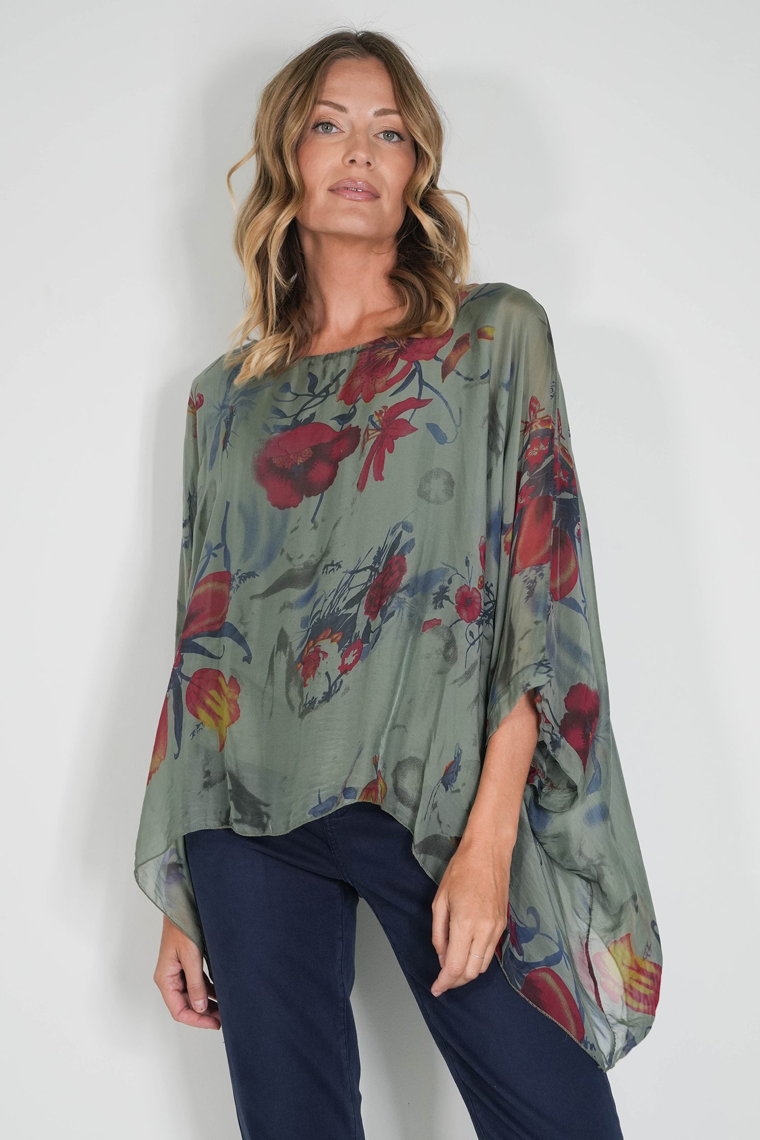 Janna Silk Poncho