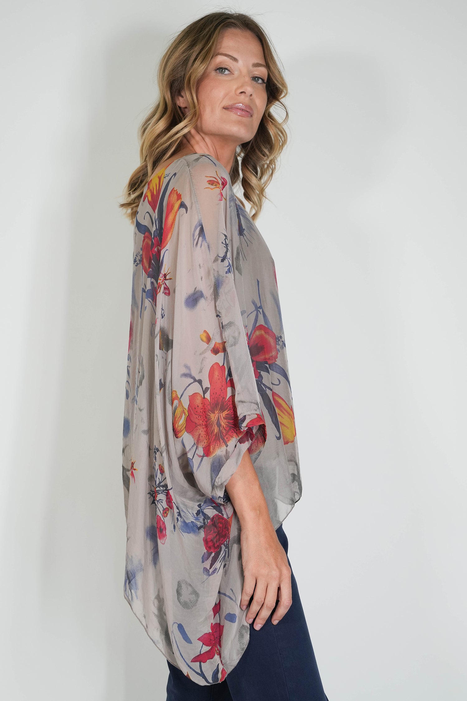 Janna Silk Poncho
