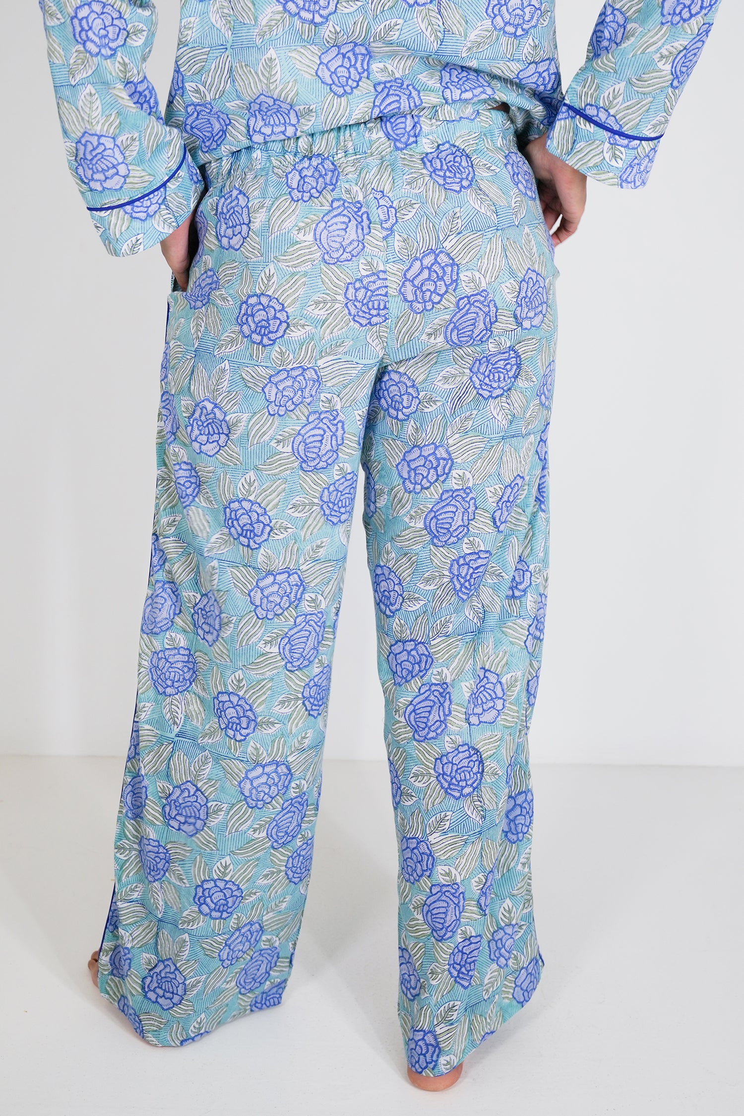 Cobalt Floral Long Set PJ