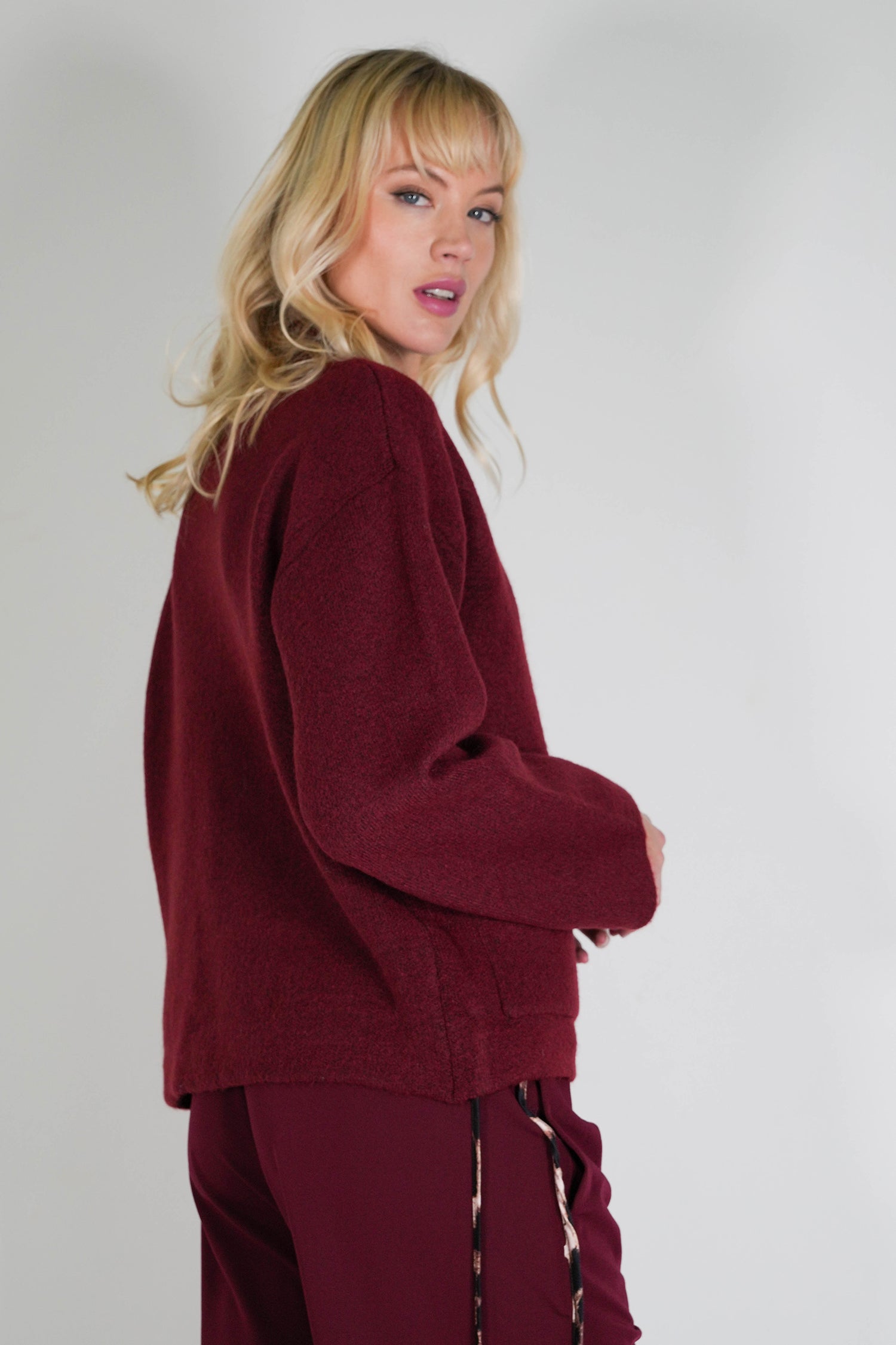 Burgundy Jane Cardigan