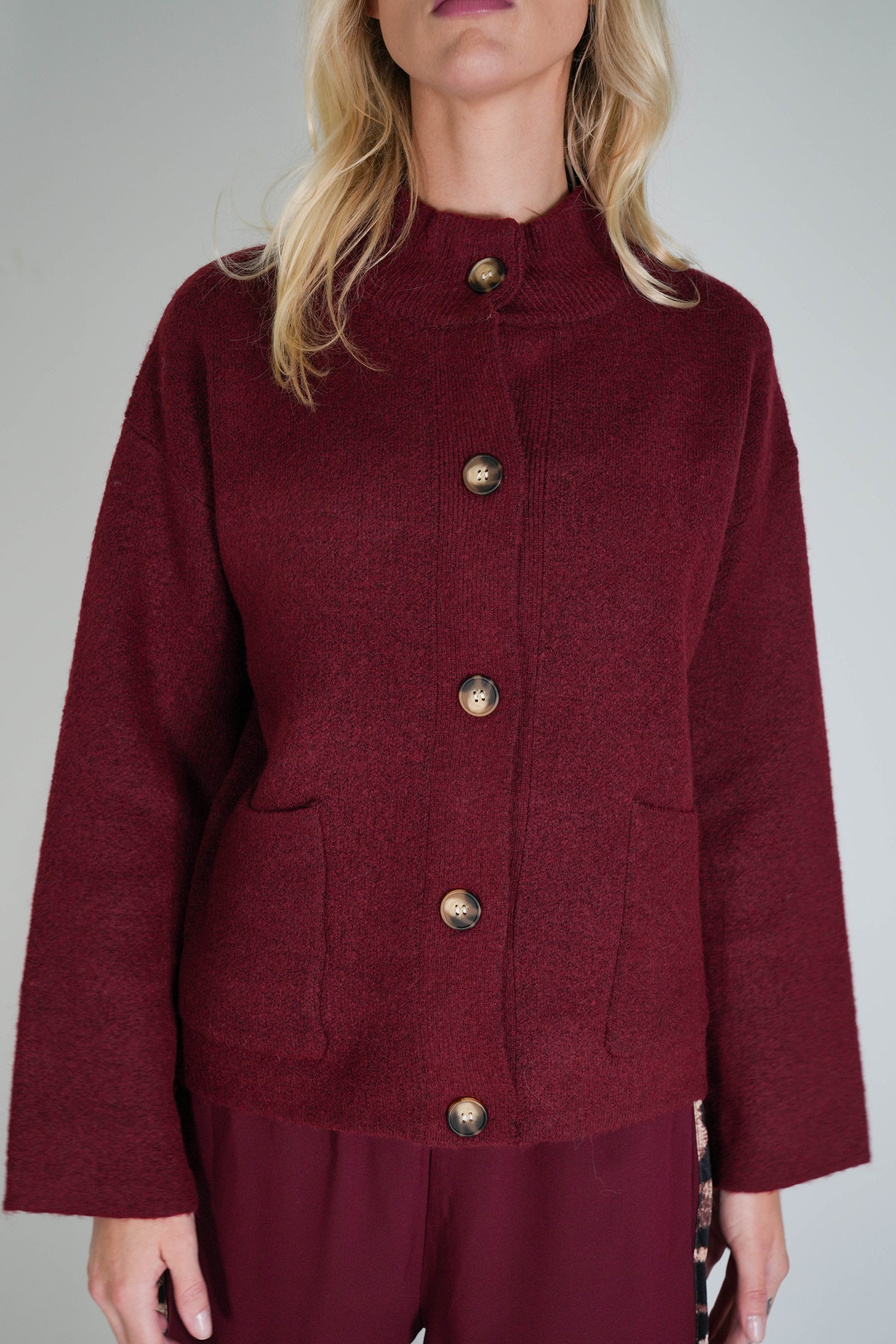 Burgundy Jane Cardigan