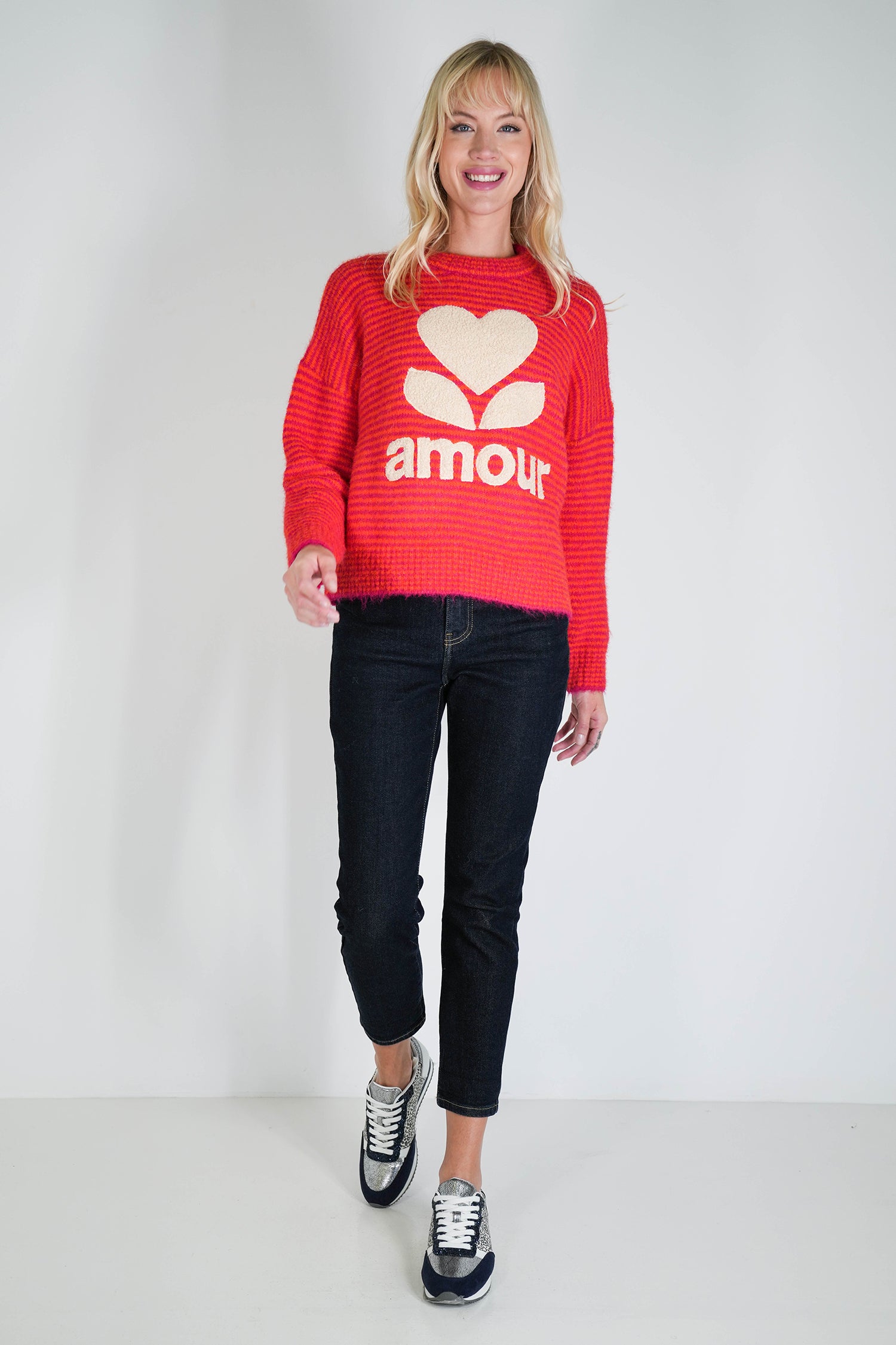 Orange and Pink Amour Jumper