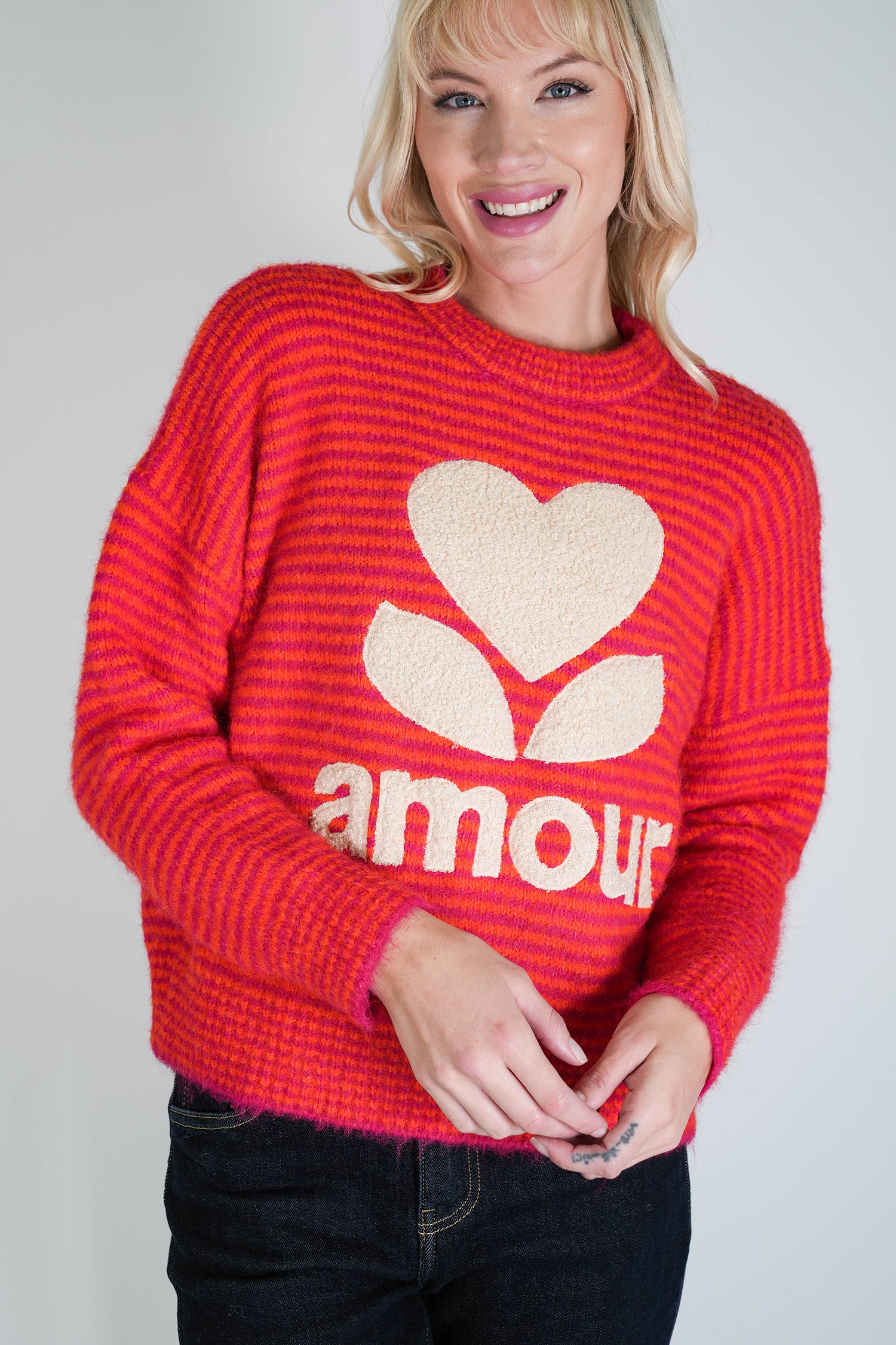 Orange and Pink Amour Jumper