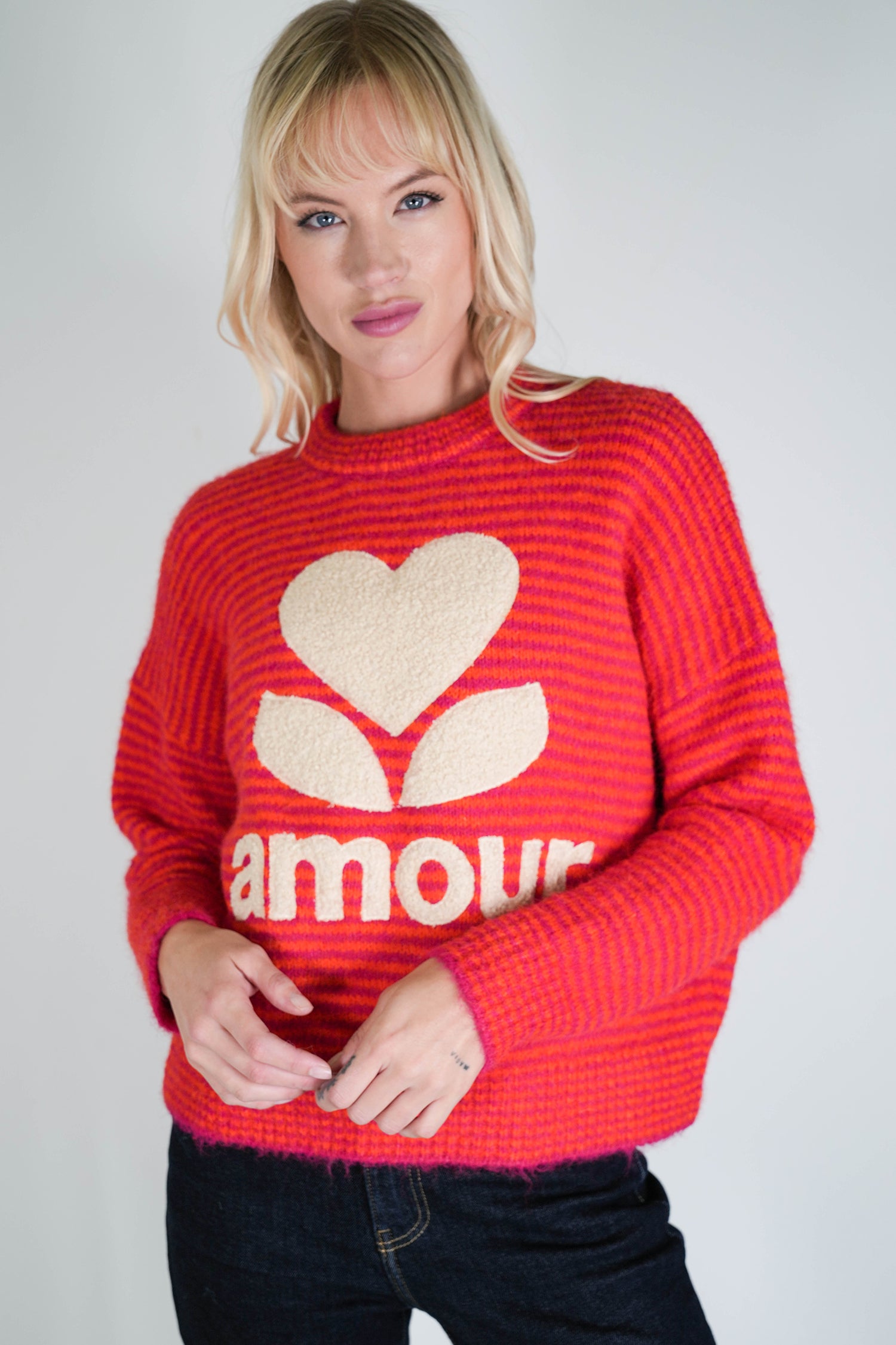 Orange and Pink Amour Jumper