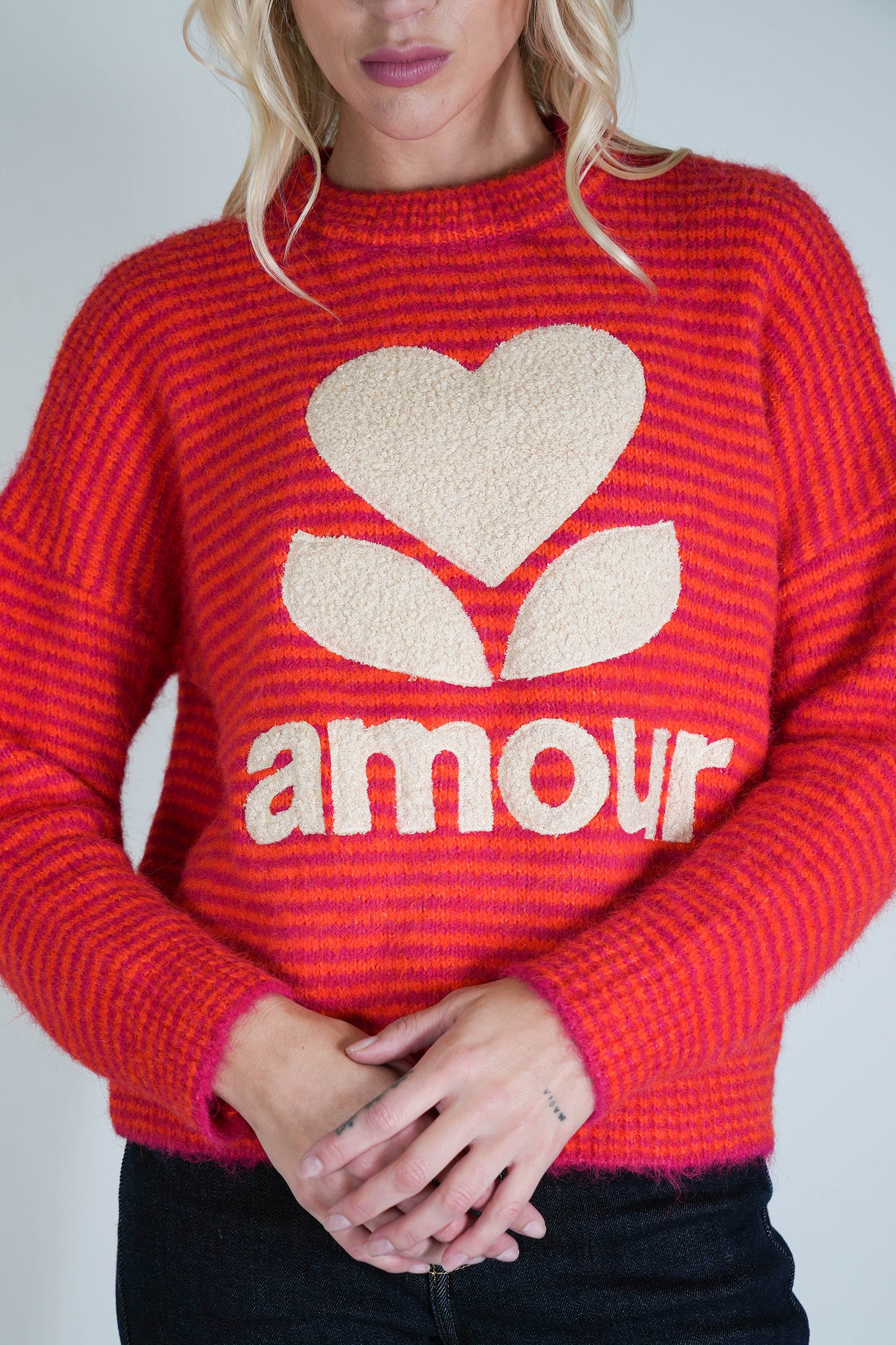 Orange and Pink Amour Jumper