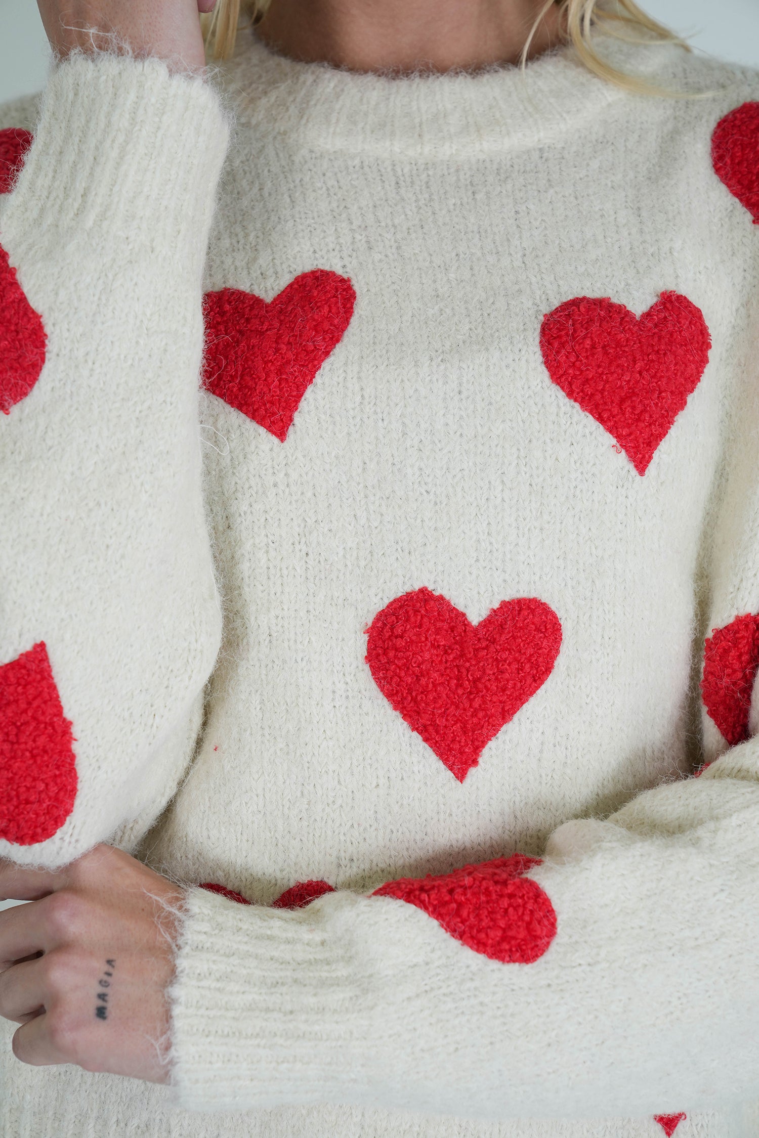 Cream Love Jumper