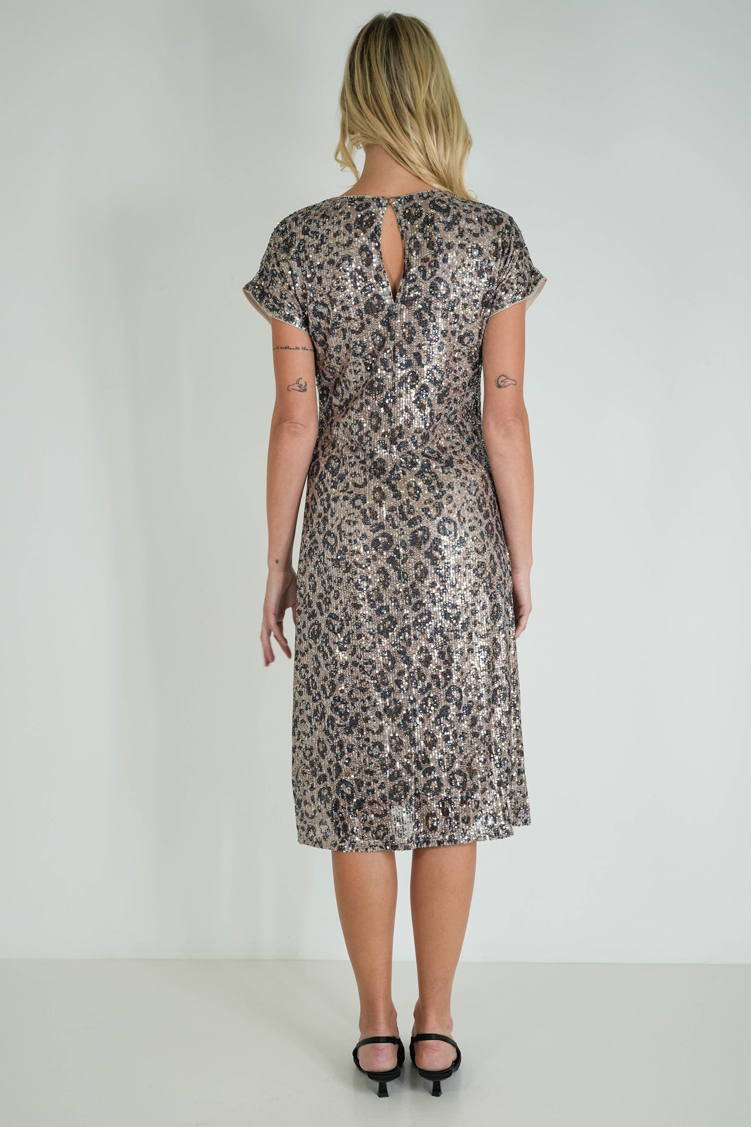 Leopard Sequin Angelina Dress