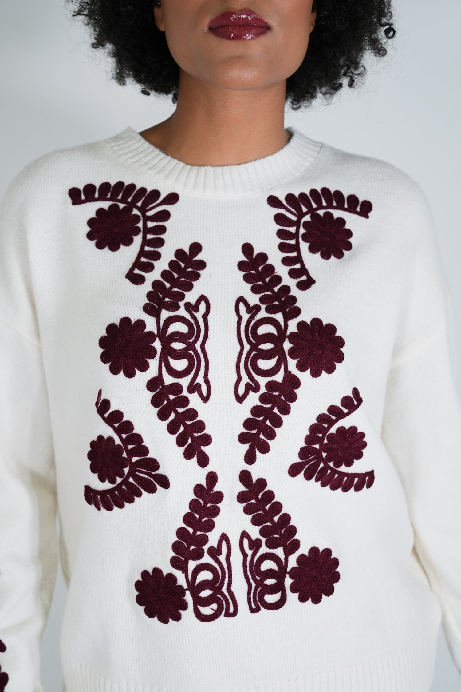 Burgundy Theresa Jumper