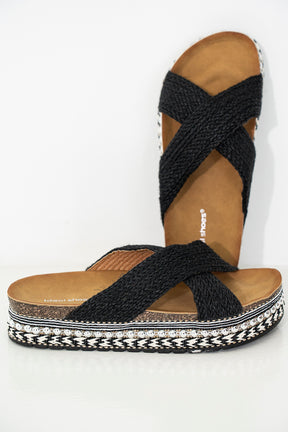 Black Tamara Sandal