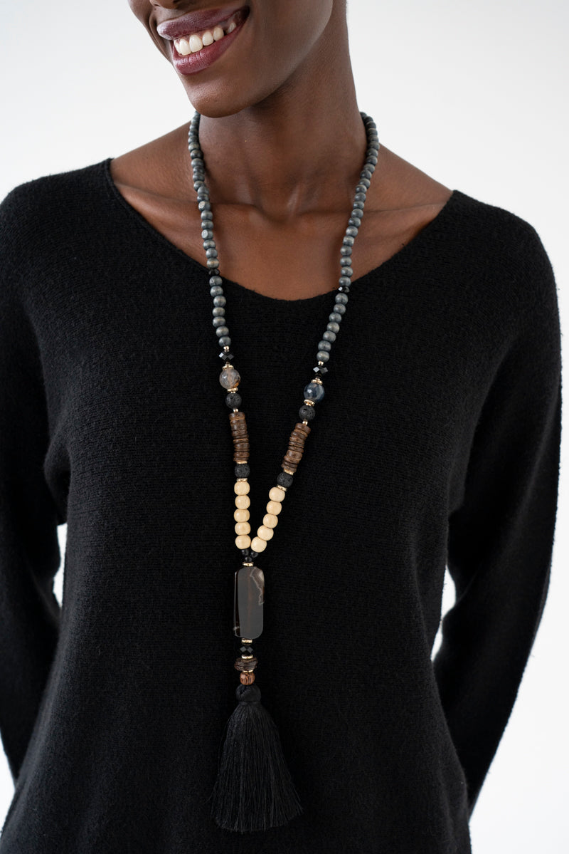 Black Celine Necklace