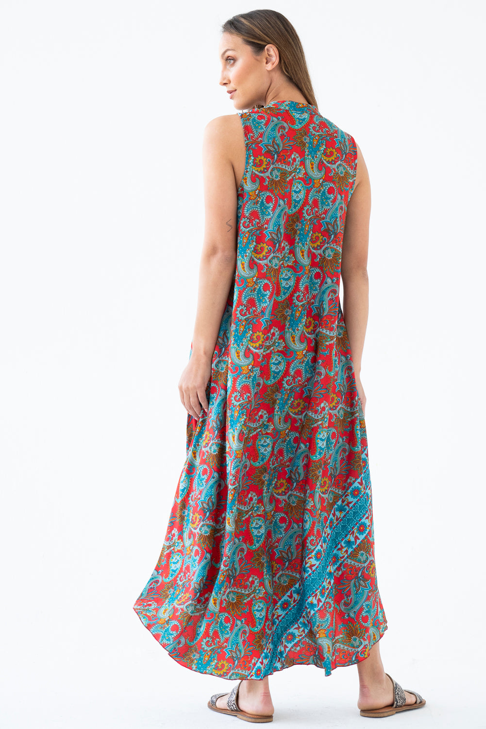 Paisley Silk Dress