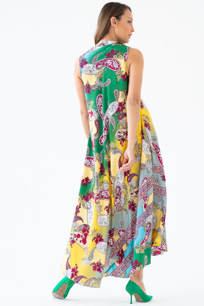 Paisley Silk Dress