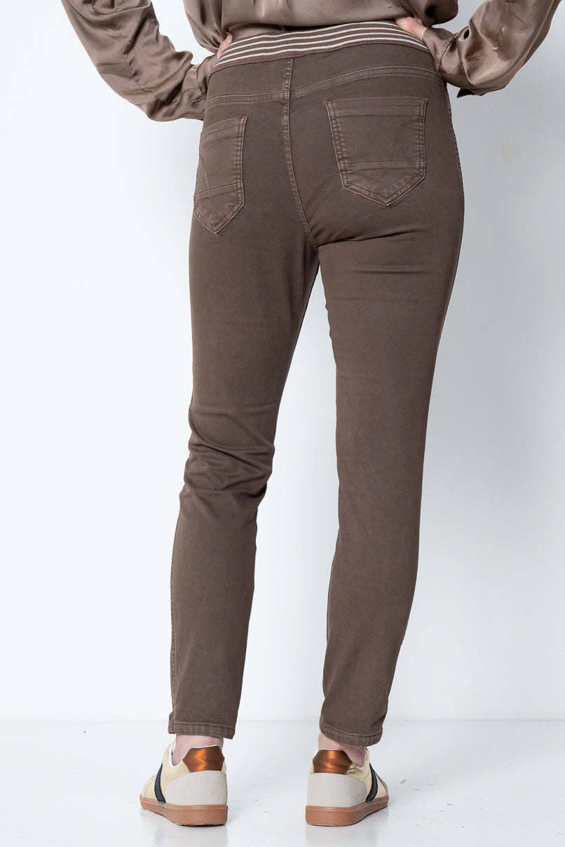 Taupe Snake Reversible Joggers