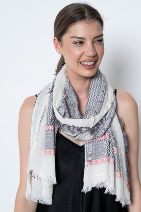 Grey Phoebe Scarf