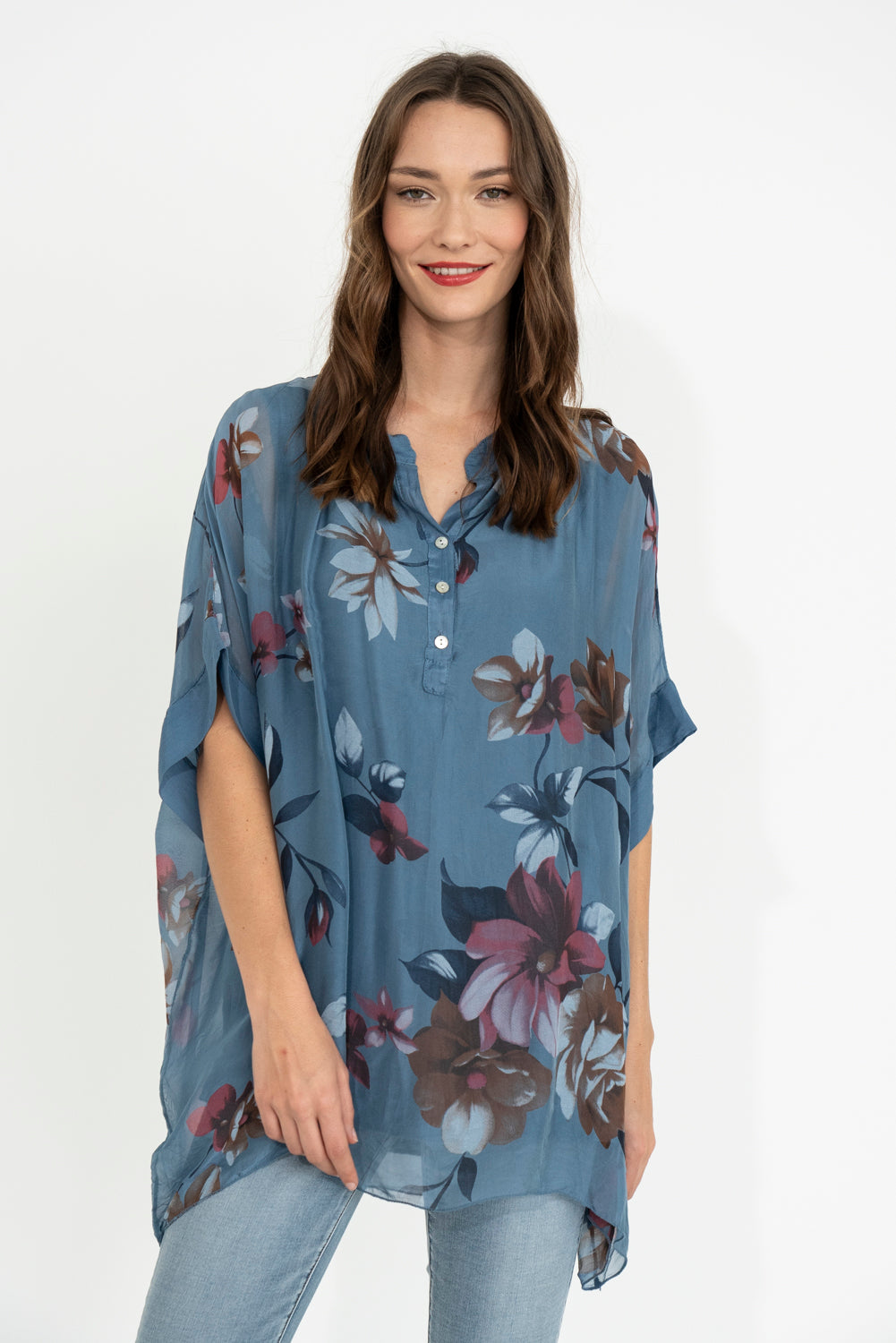 Floral Silk Shirt