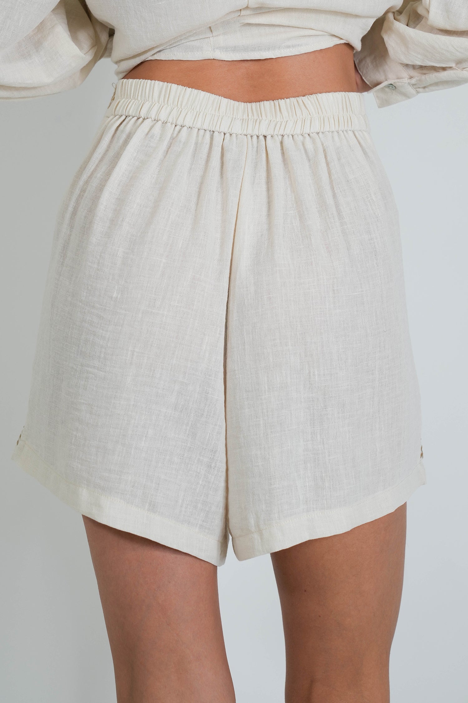 Beige Chrissy Shorts