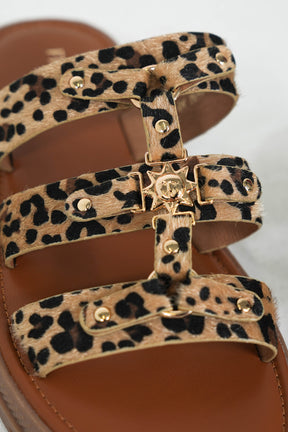 Leopard Jordy Sandal