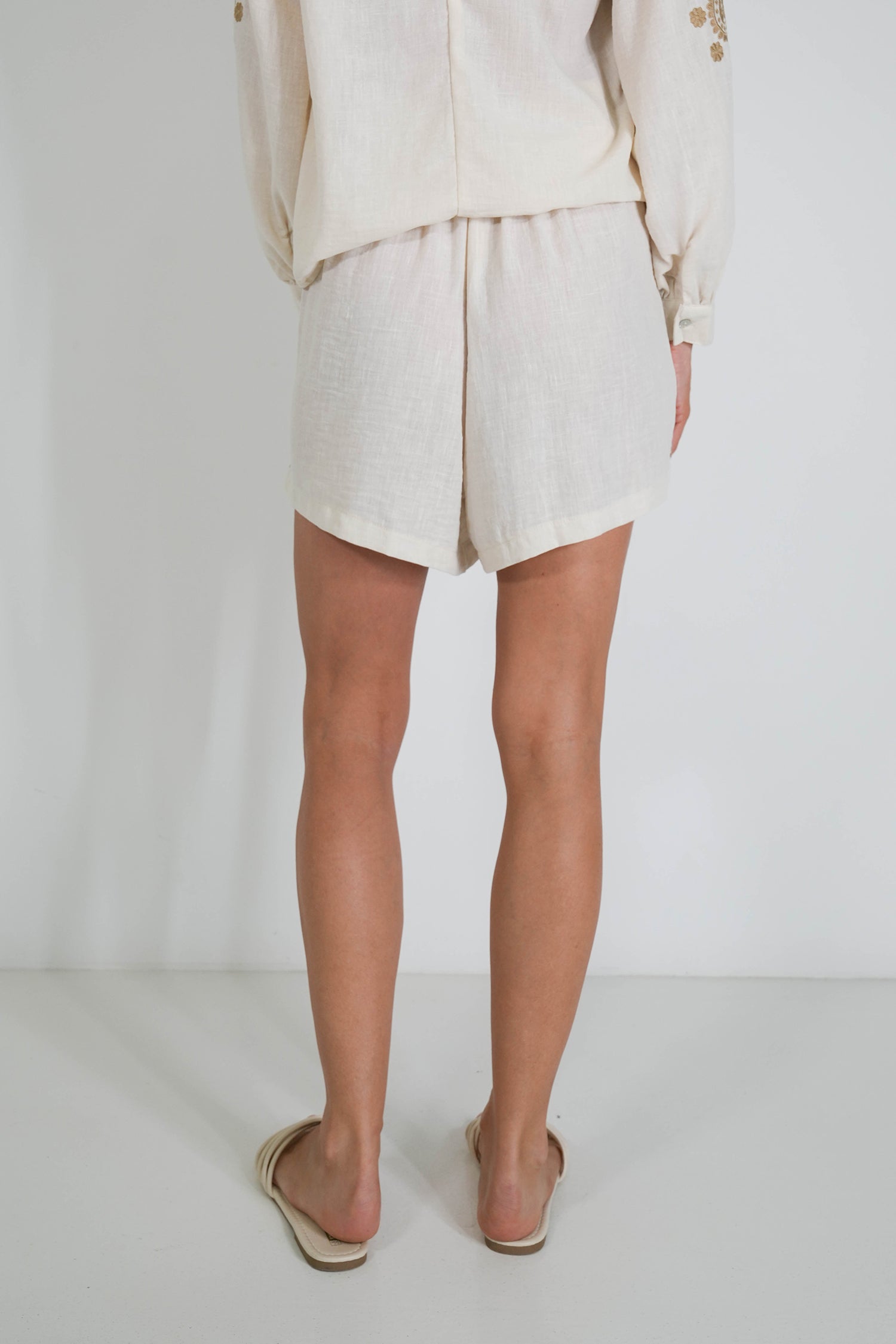 Beige Chrissy Shorts