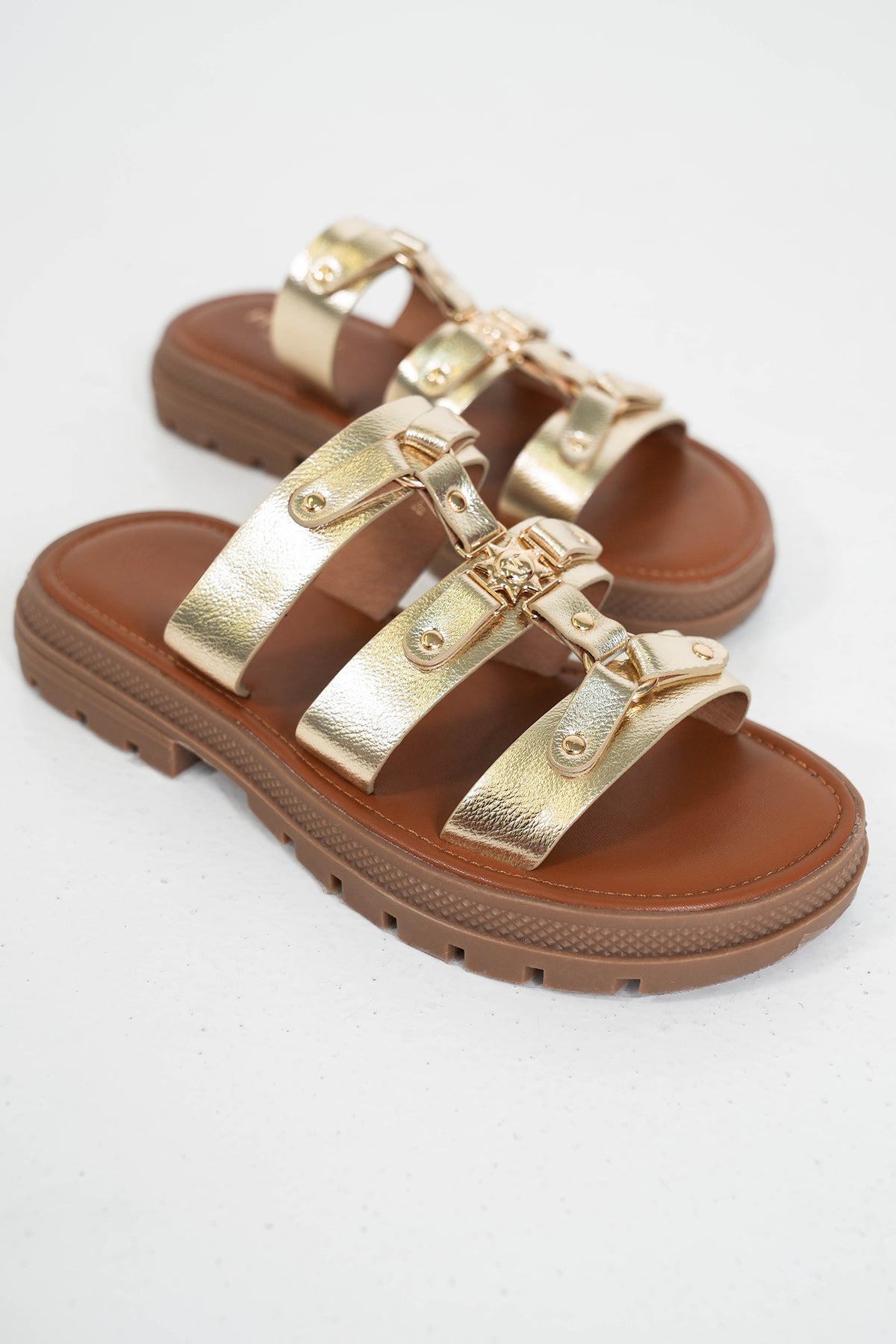 Gold Jordy Sandal