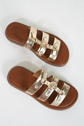 Gold Jordy Sandal