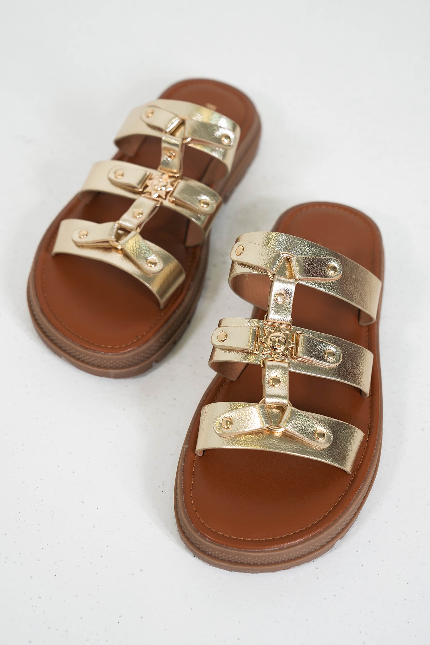 Gold Jordy Sandal