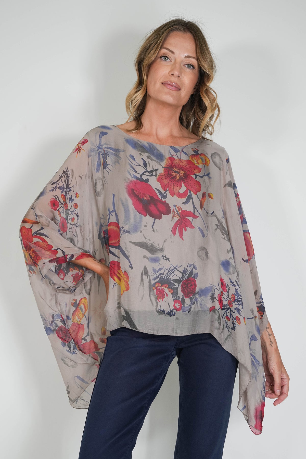 Janna Silk Poncho
