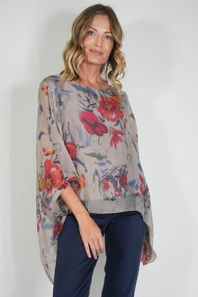 Janna Silk Poncho