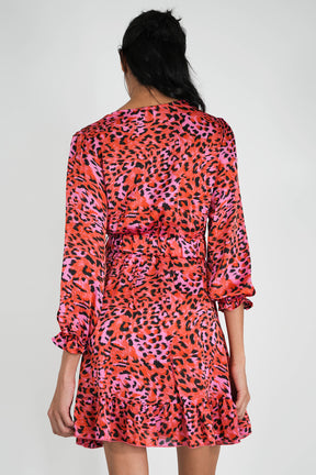 Red Leopard Party Dress