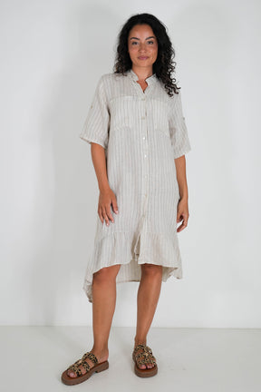 Striped Linen Dress