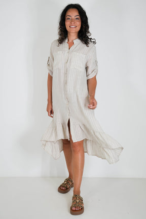 Striped Linen Dress