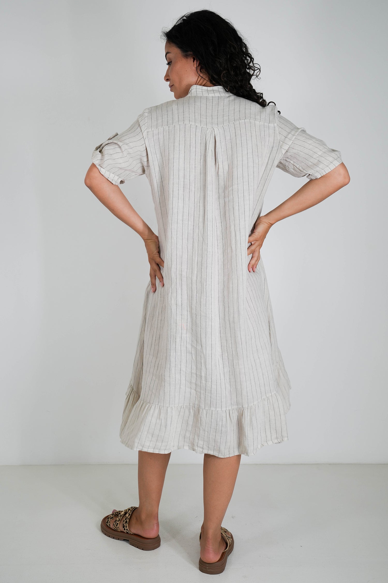 Striped Linen Dress