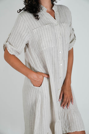 Striped Linen Dress