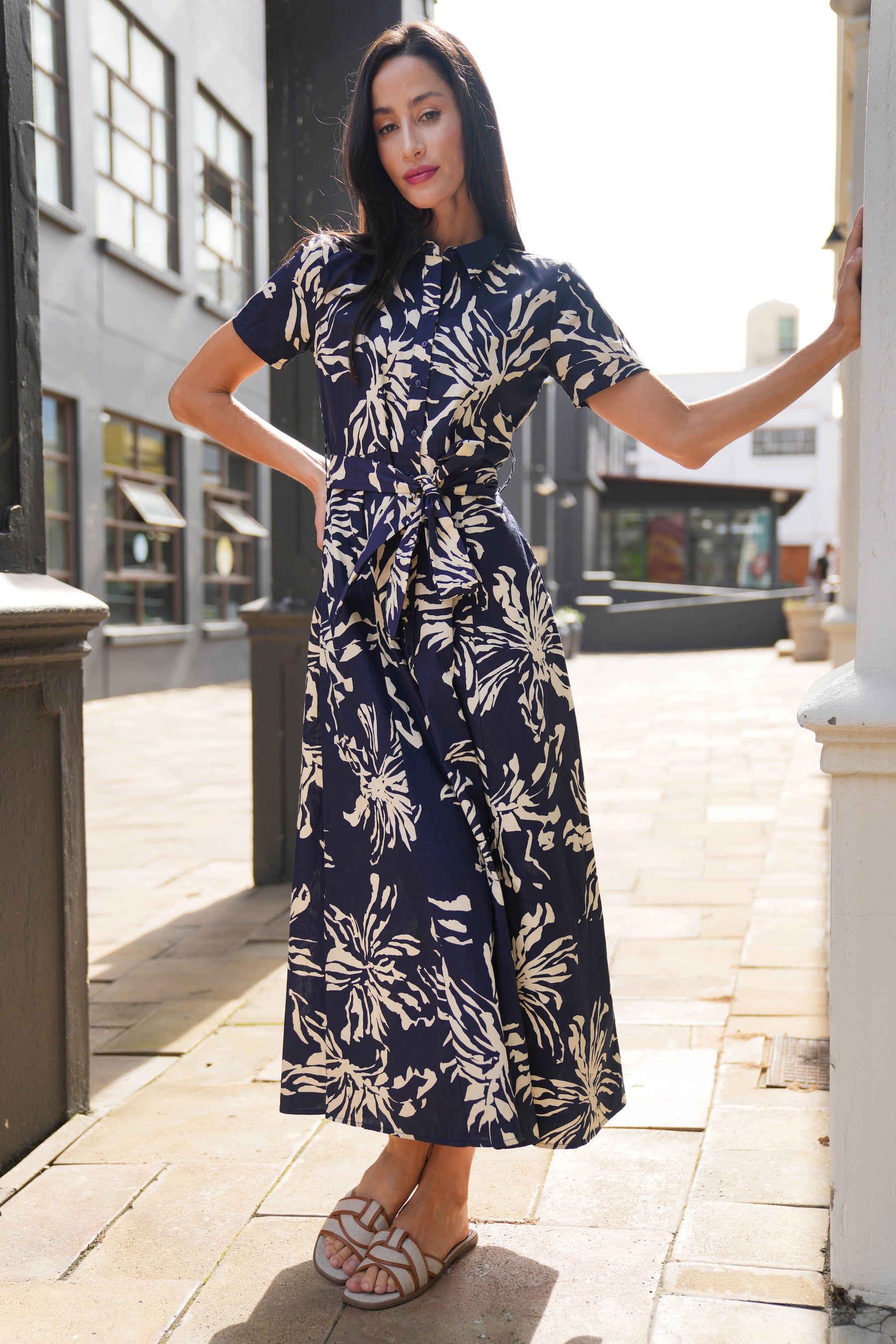 Navy Kerry Shirt Dress