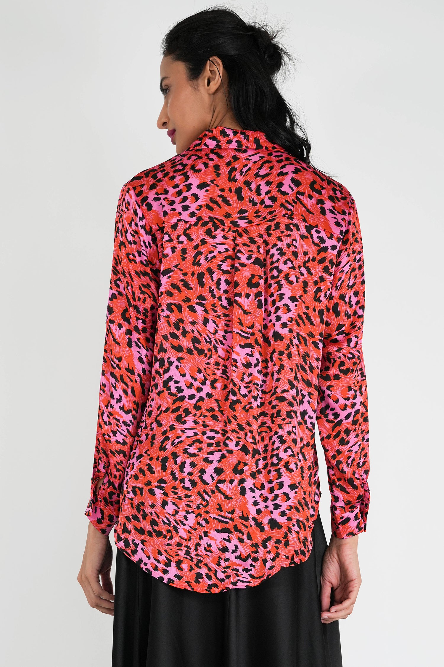 Red Leopard Blouse