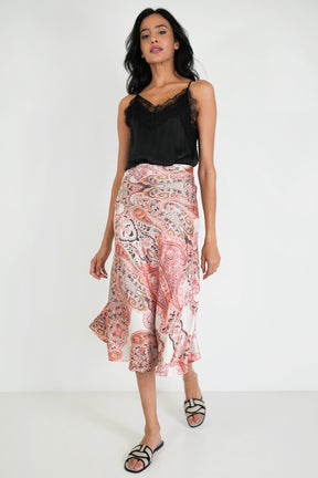 Blush Paisley Skirt