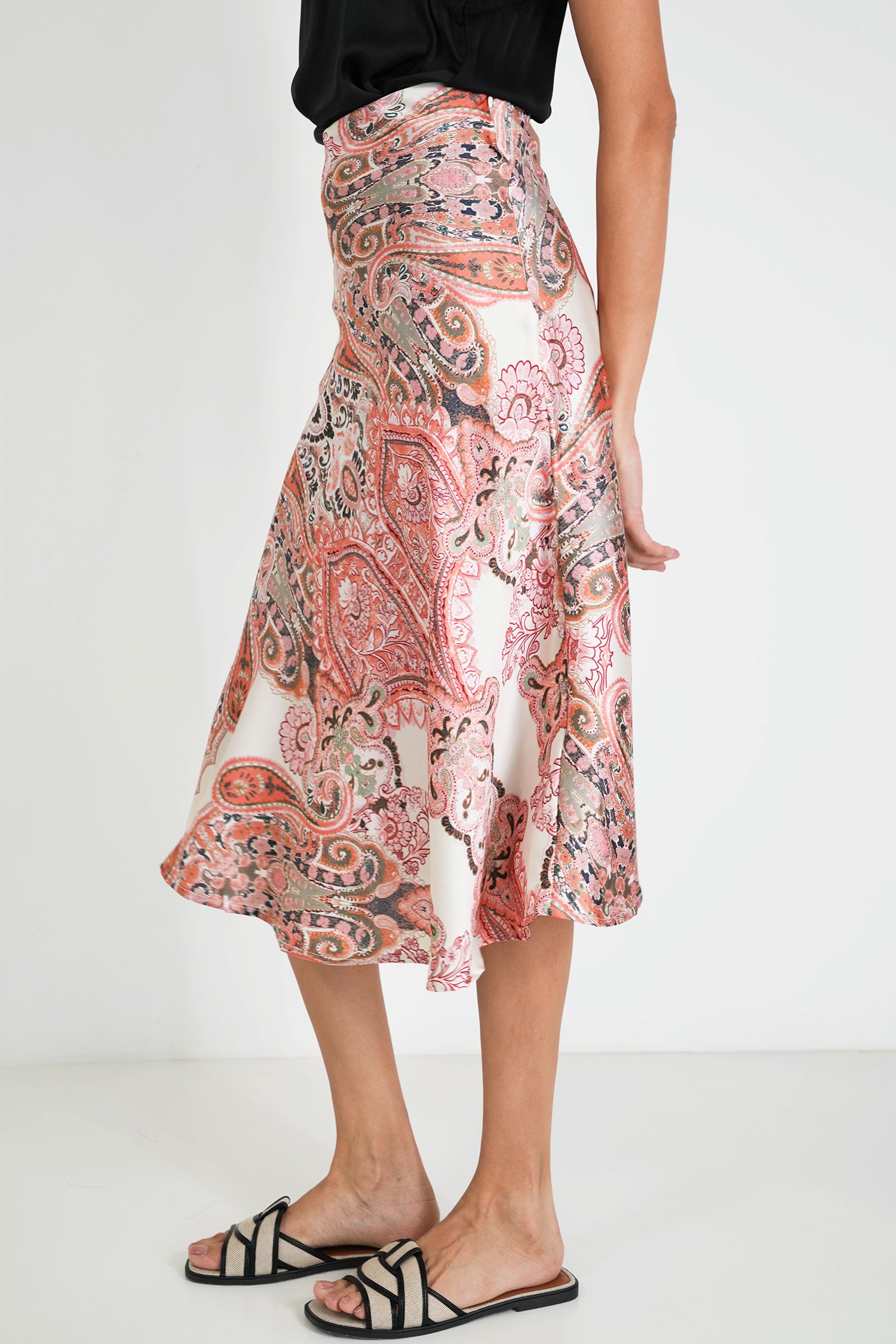 Blush Paisley Skirt