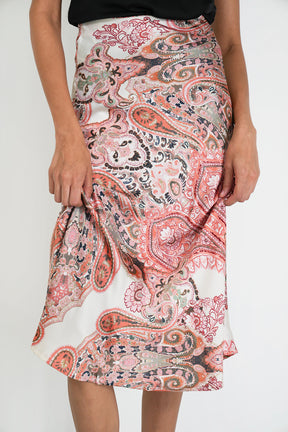 Blush Paisley Skirt