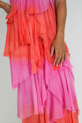 Silk Ruffle Dress