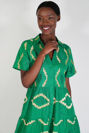 Green Farah Dress