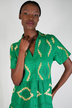 Green Farah Dress