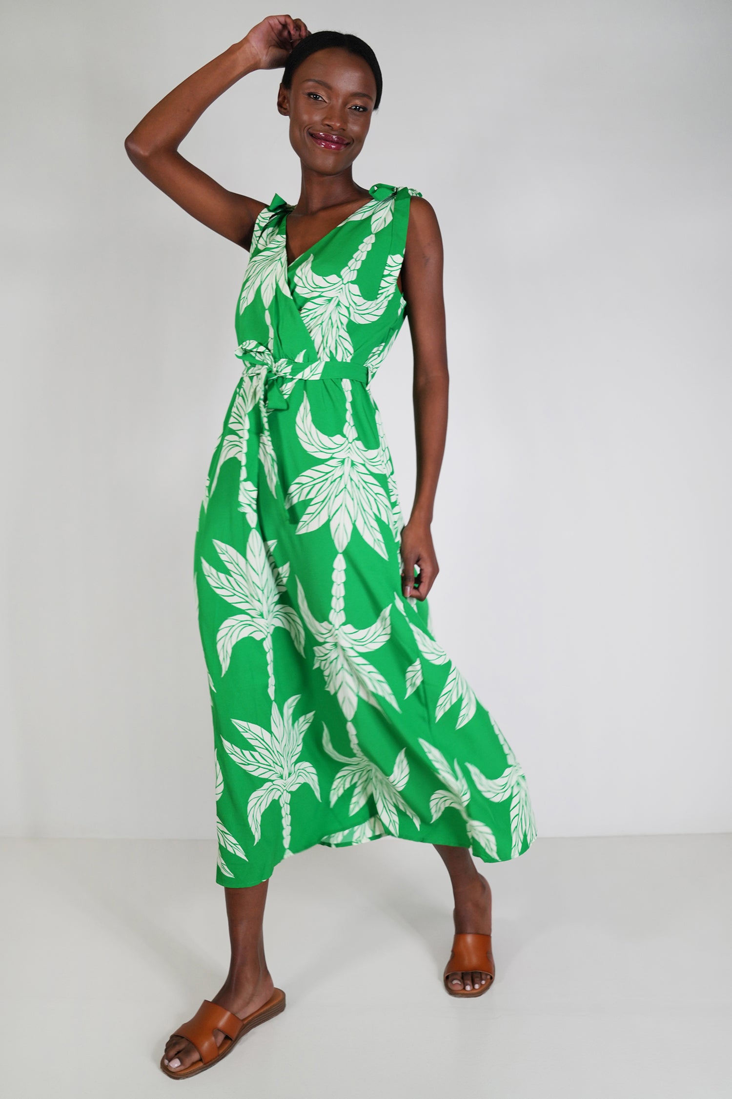 Green Palm Dress