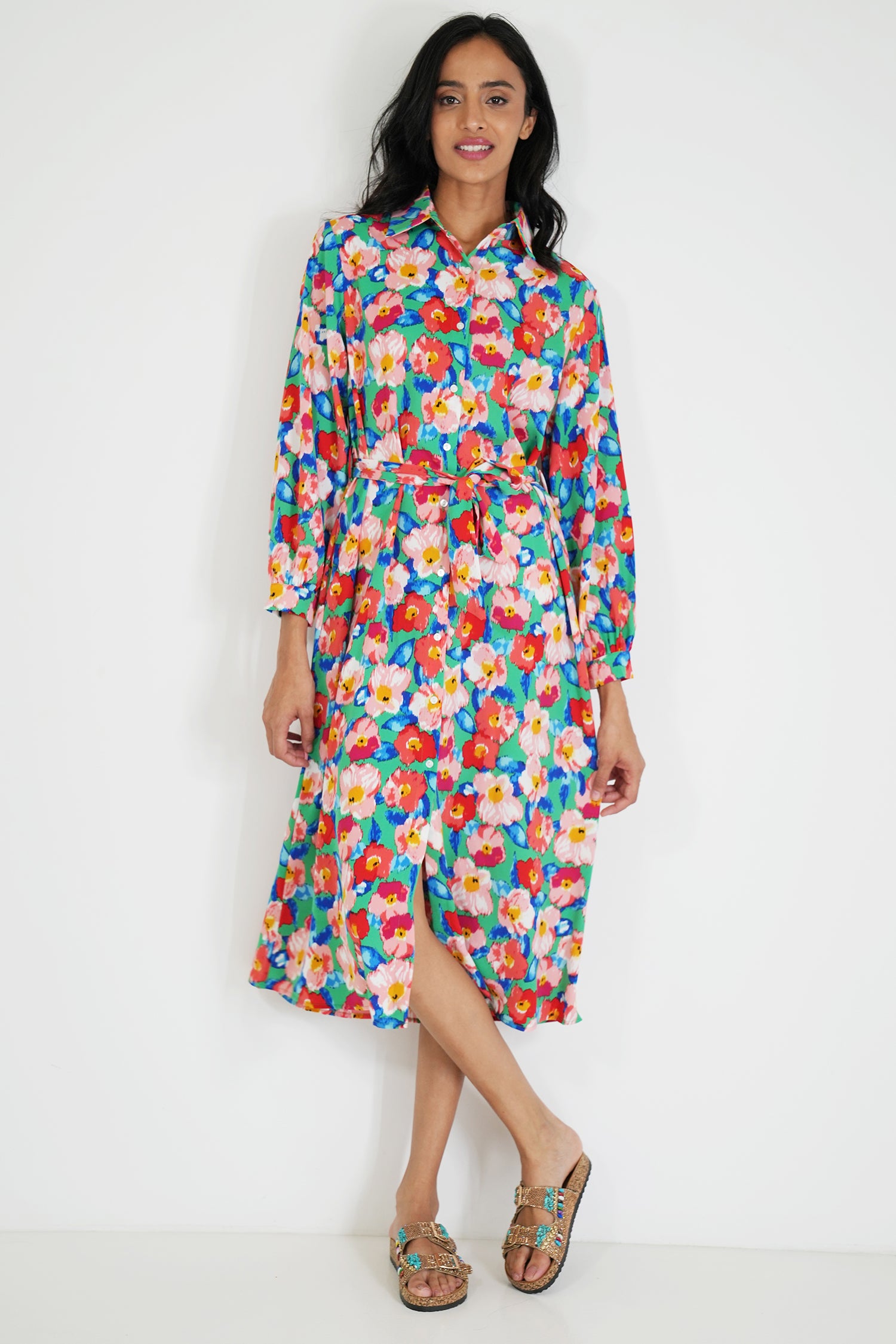 Floral Mandy Shirt Dress