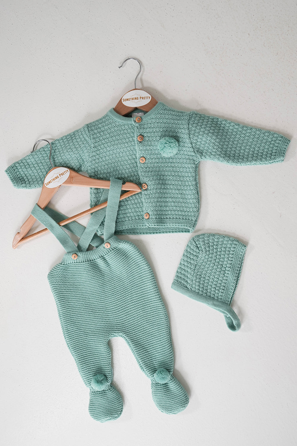 Mint/Green Knit Set