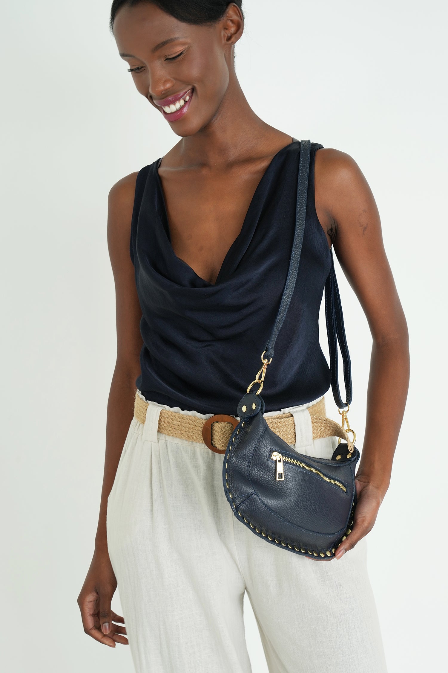 Navy Zaria Bag