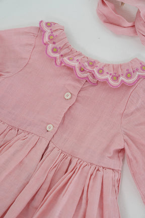 Pink Kani Dress Set