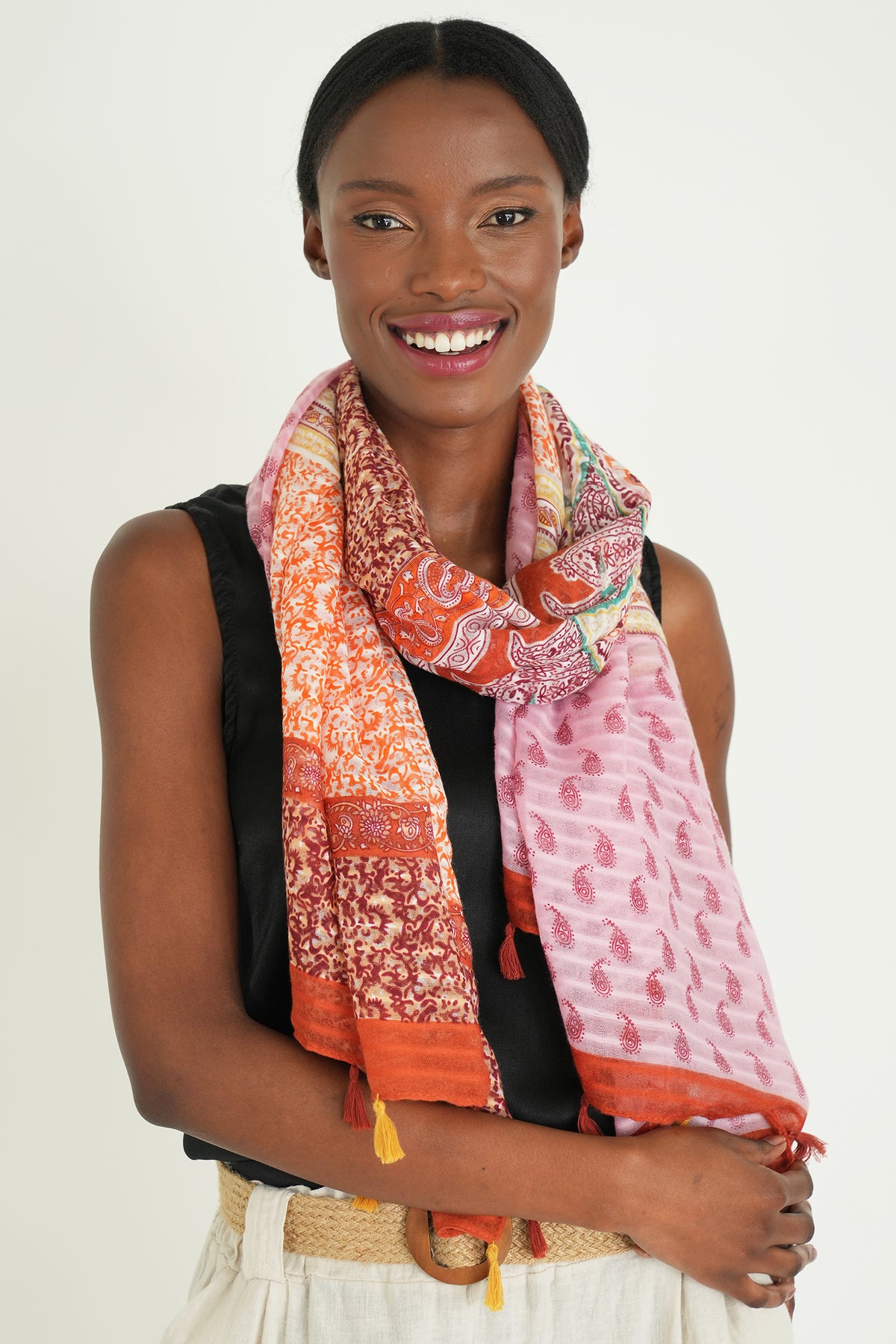 Orange/Pink Nicole Scarf