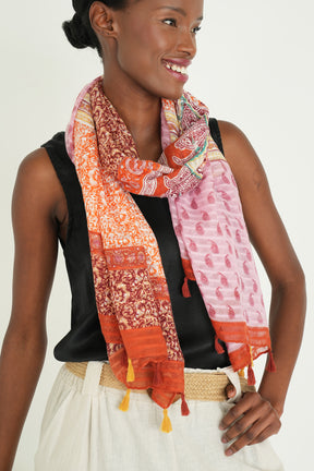 Orange/Pink Nicole Scarf