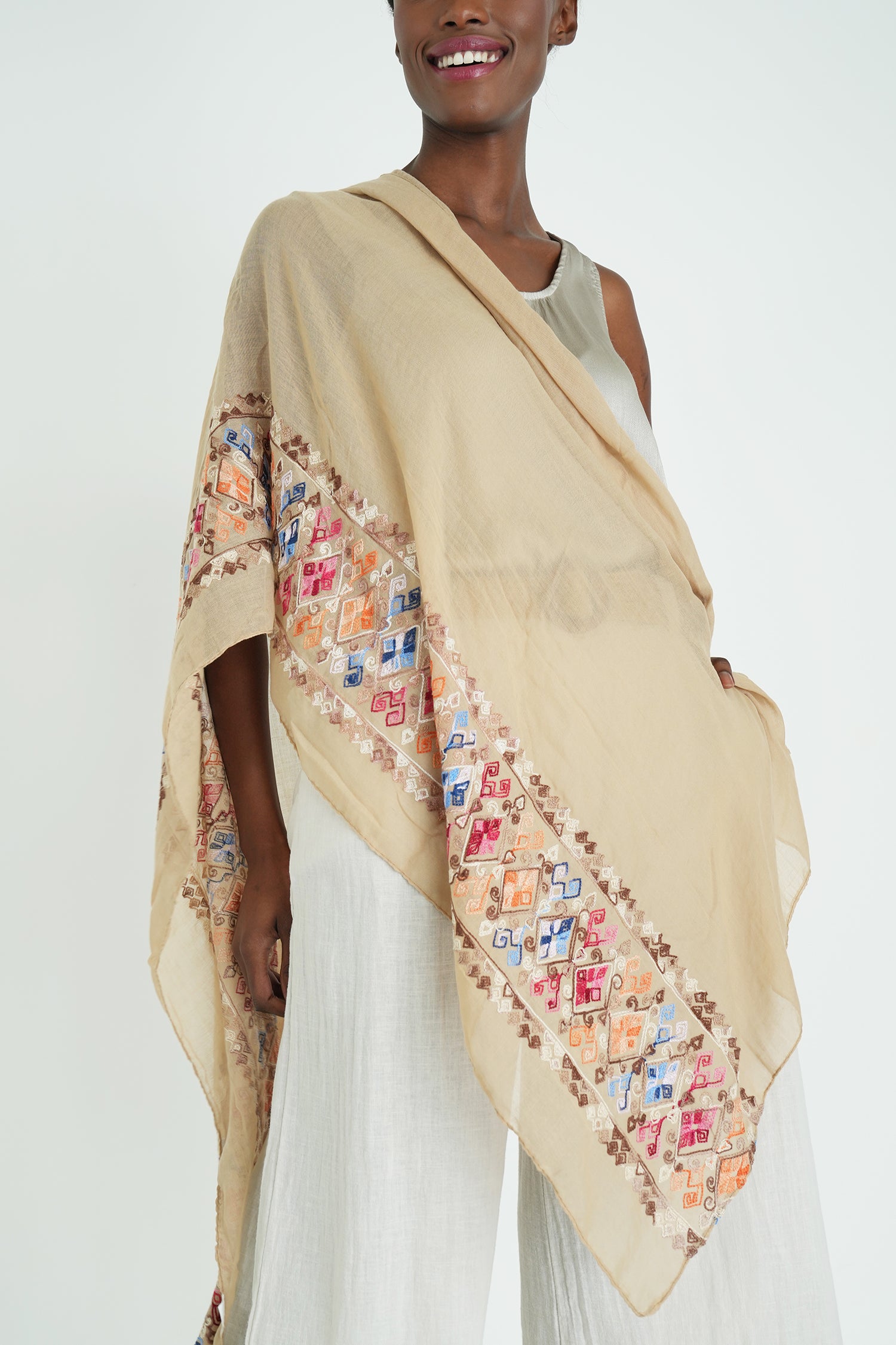 Beige Amelia scarf