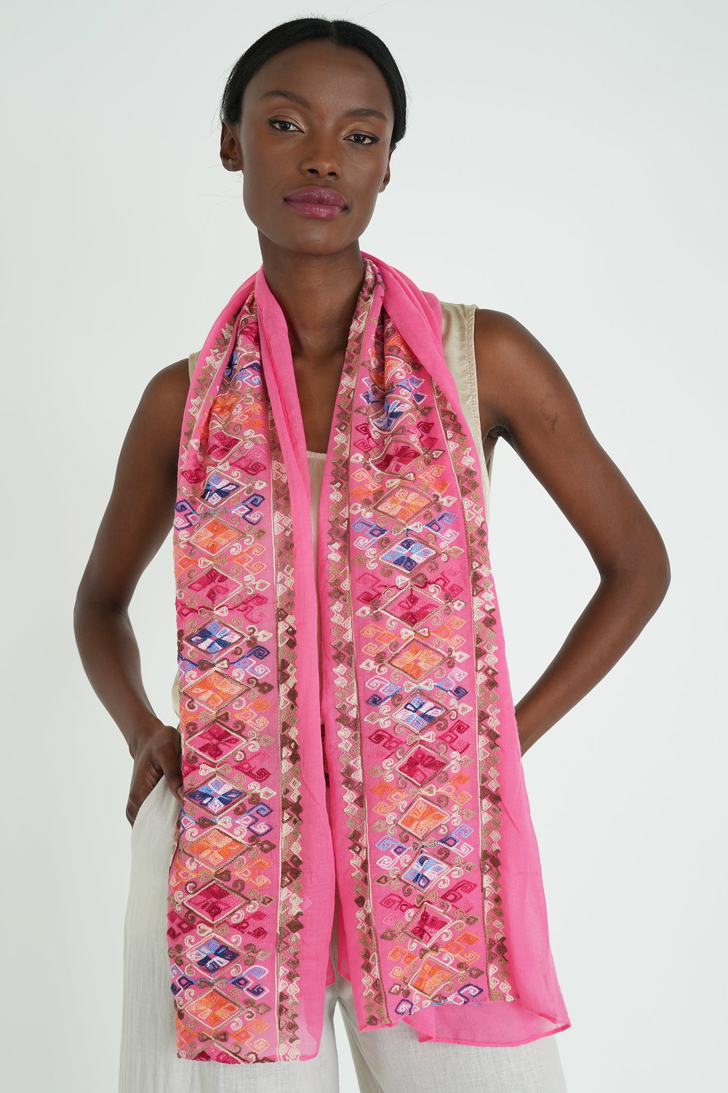 Pink Amelia Scarf